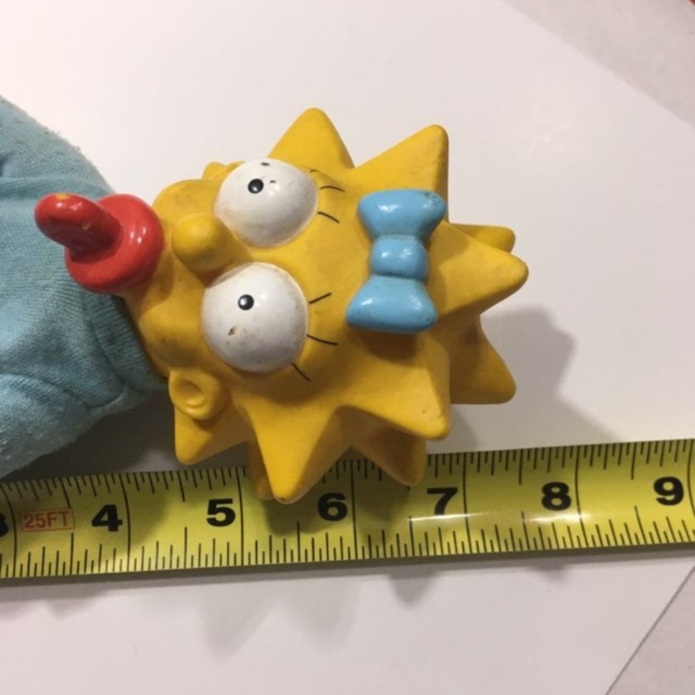 VINTAGE 1990 THE SIMPSONS MAGGIE TOY VINYL HEAD DOLL RETRO TOYS - Picture 10 of 10